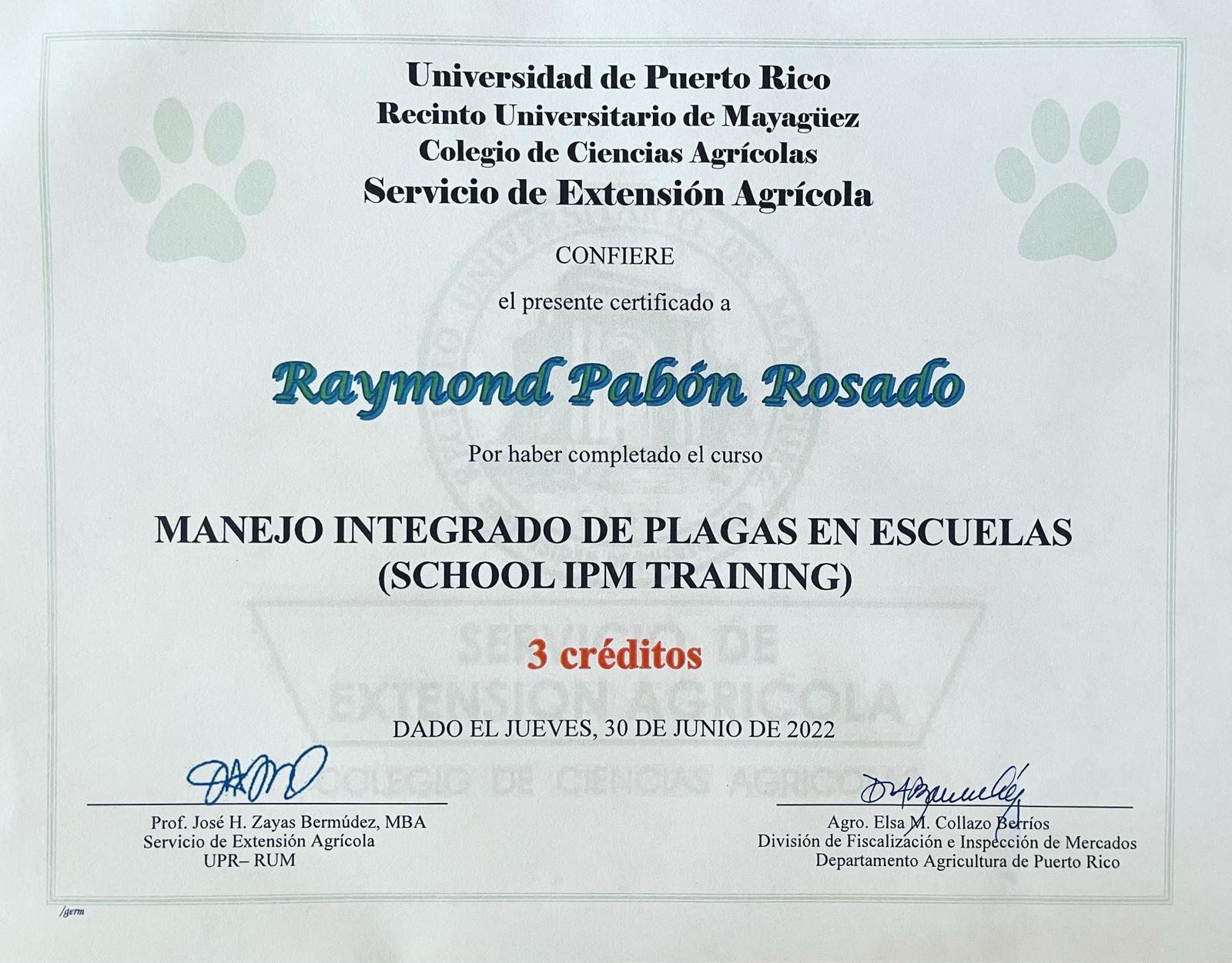 certificado mip escuelas