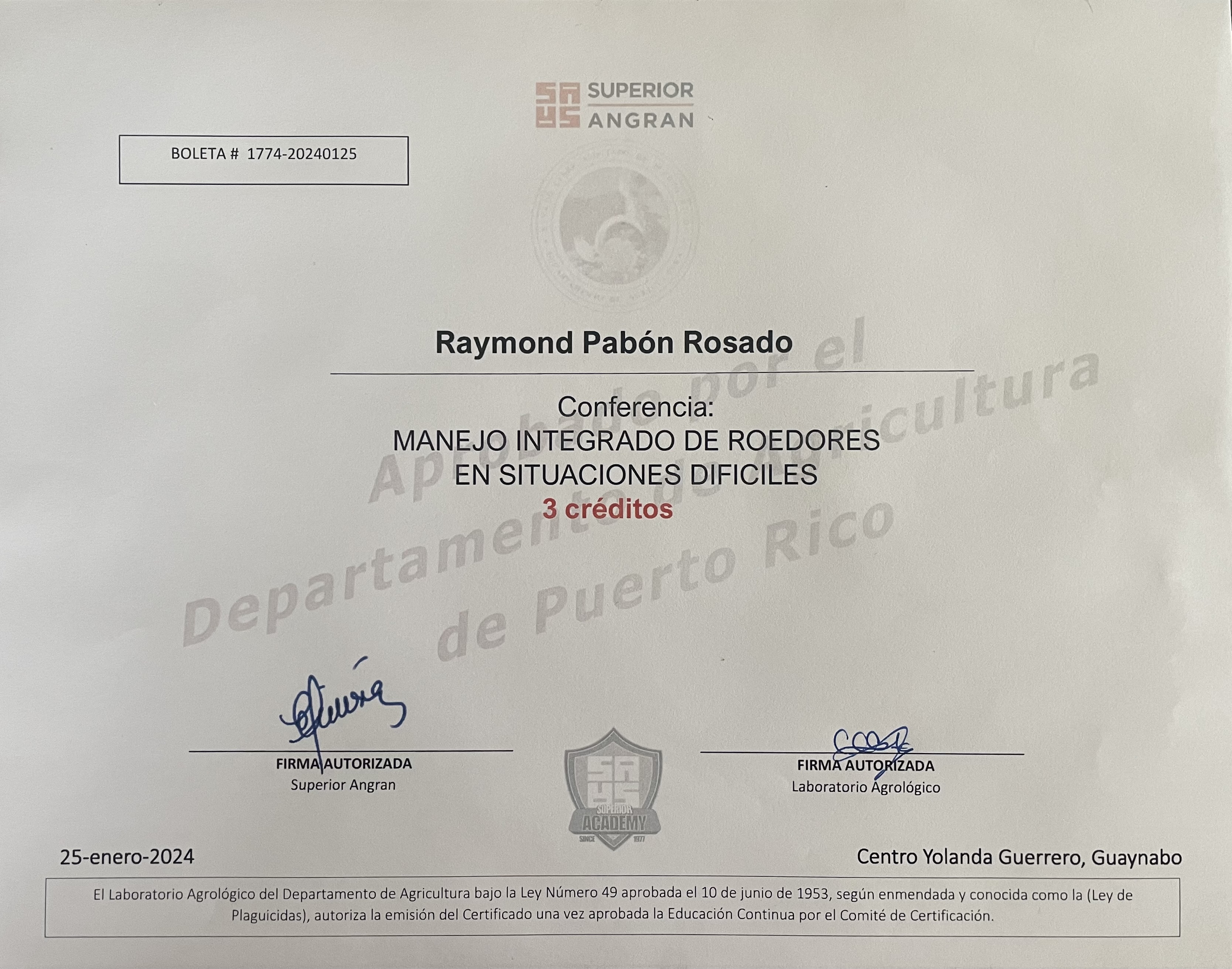 certificado mip escuelas